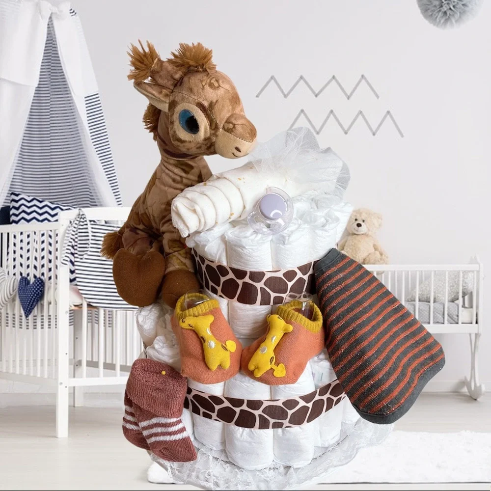 Giraffe Diaper Cake